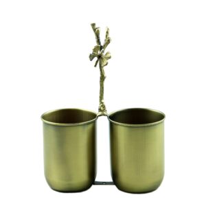 جاقاشقی و جاکاردی مدل دوقلو برنجی B-4034