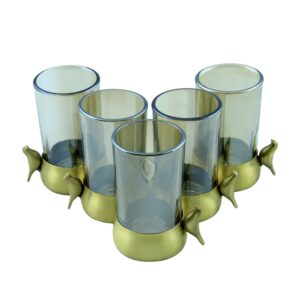 استکان مدل کپ برنجی گنجشک کد B-5081