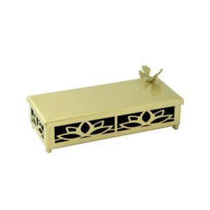 جاقاشقی و جاکاردی مدل غنچه برنجی B-560