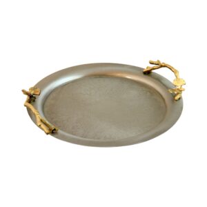 سينی پذیرایی مدل گرد کوچک پیوتر کد P-6086