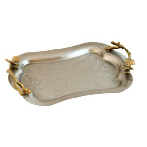 سينی پذیرایی مدل کمر باریک کوچک پیوتر کد P-6092