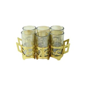 استکان مدل قلب برنجی کد B-1381