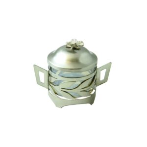 قندان نیکل مدل برگ زیتون کد N-1582