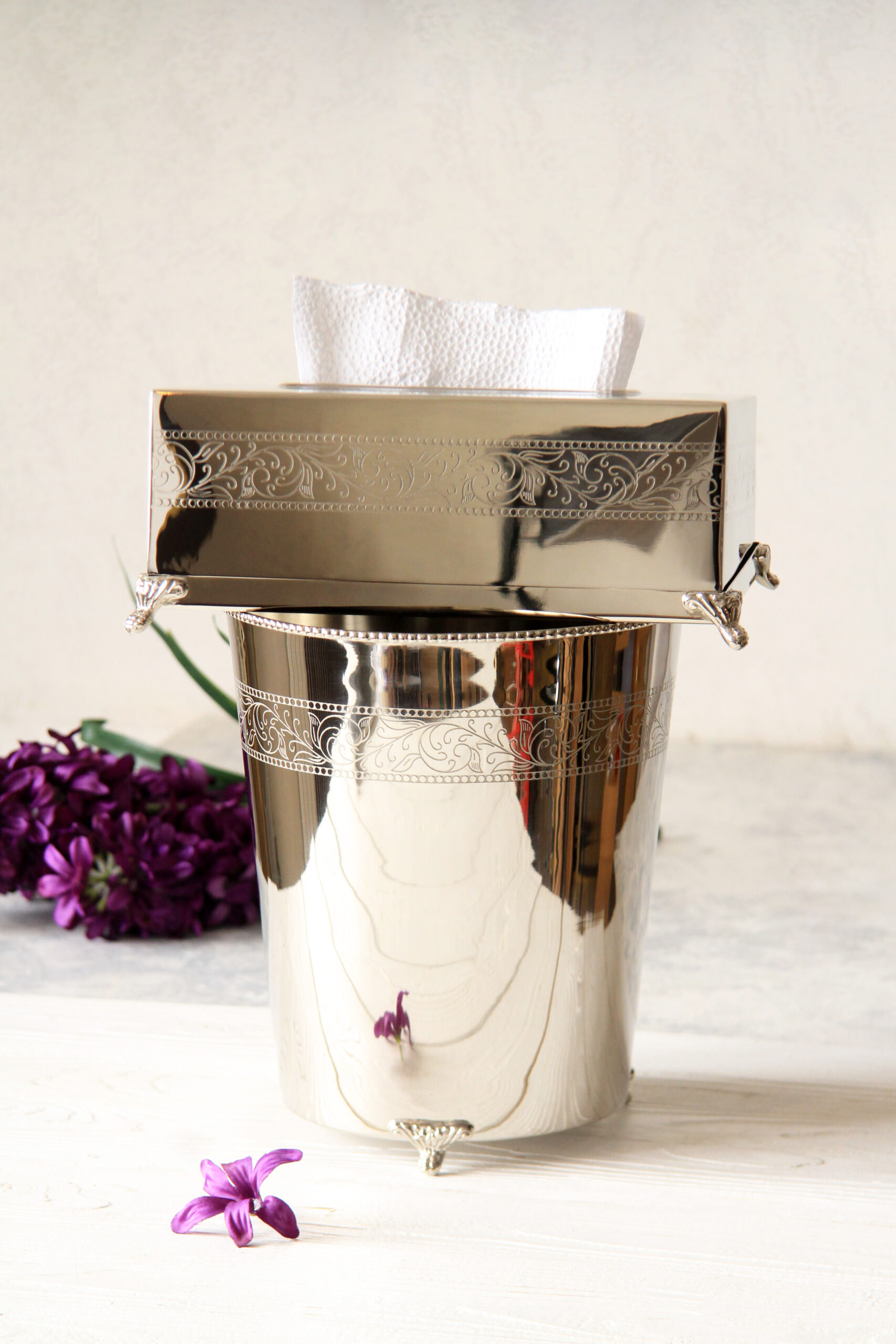 سطل و دستمال استیل هندی وارداتی کد 12686S