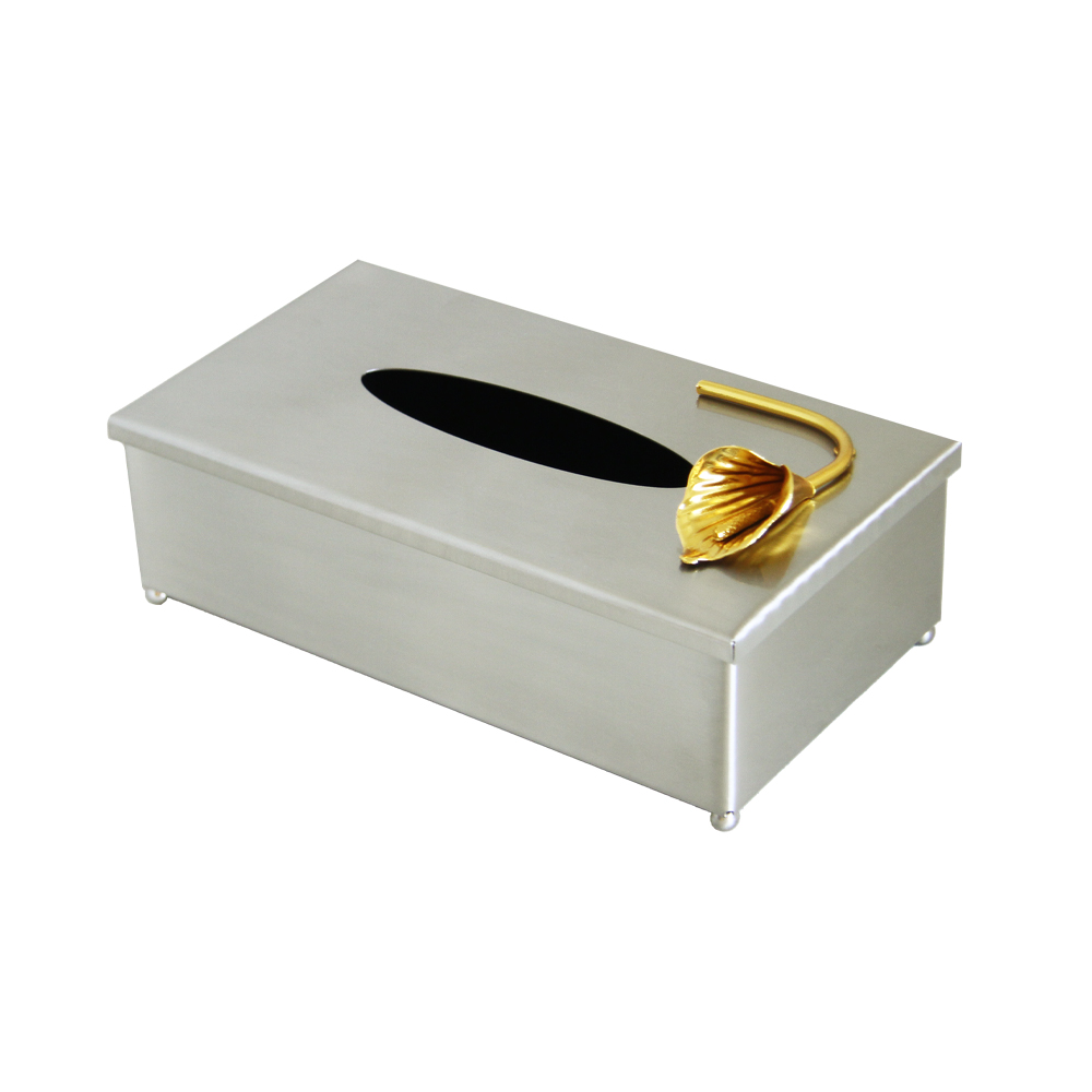ست سطل و دستمال ارکیده نیکل و طلایی کد 513NG - Image 4